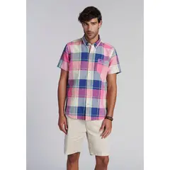 FEROUCH - Camisa Check Colorado F Morado