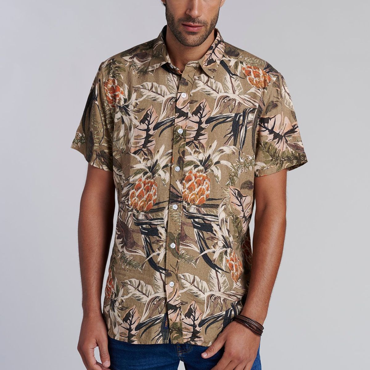 FEROUCH - Camisa Estampada Safari Fj Verde Ferouch