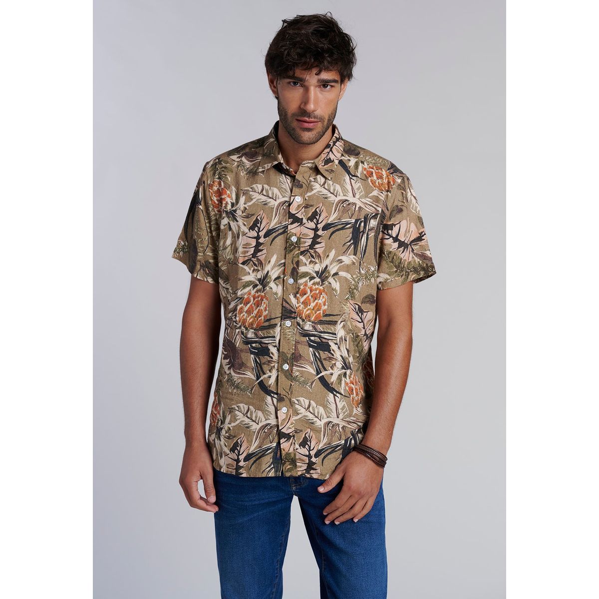 FEROUCH - Camisa Estampada Safari Fj Verde Ferouch