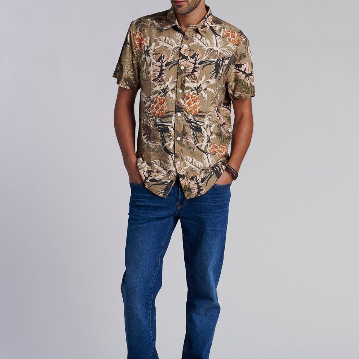 FEROUCH - Camisa Estampada Safari Fj Verde Ferouch