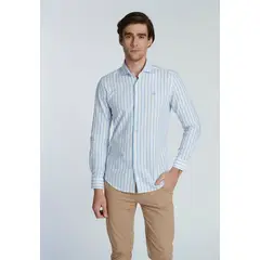 NEW MAN - Camisa Roma Azul