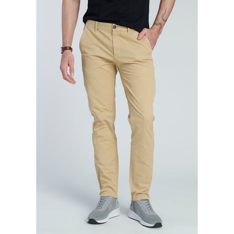 NEW MAN - Pantalon Lille Beige New Man