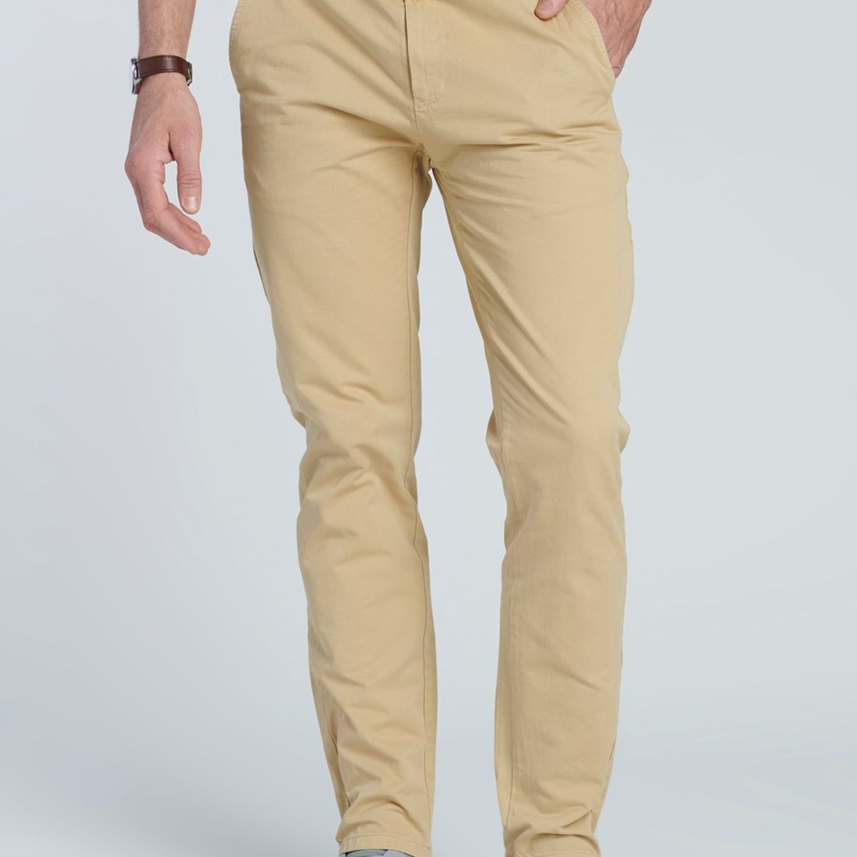 NEW MAN - Pantalon Lille Beige New Man