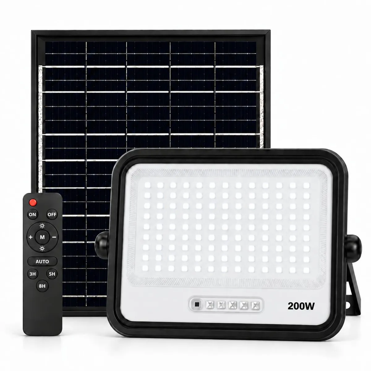 LOGIC - Proyector LED 200W con Panel Solar Independiente + Cable 5MT