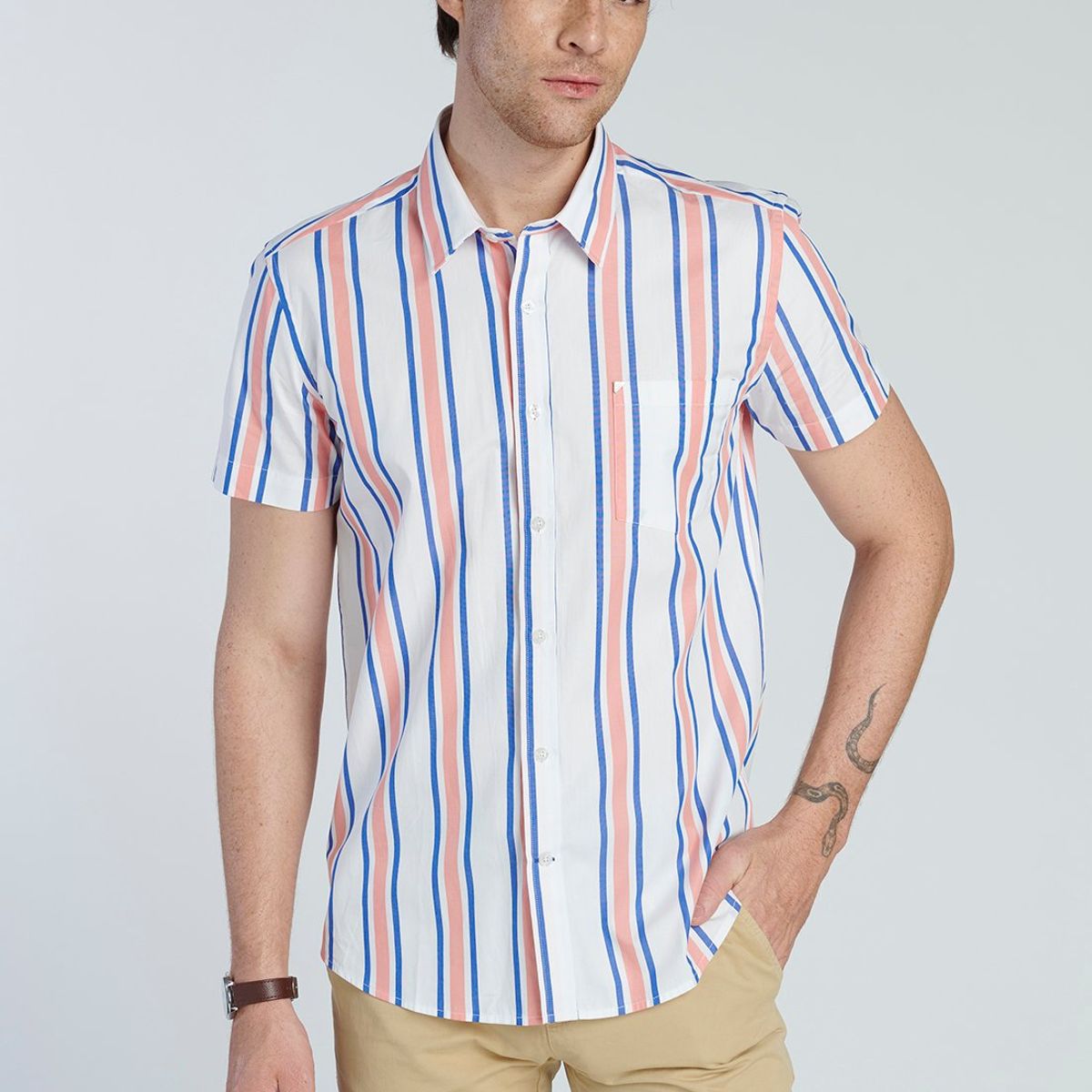 NEW MAN - Camisa Hunting Naranjo New Man