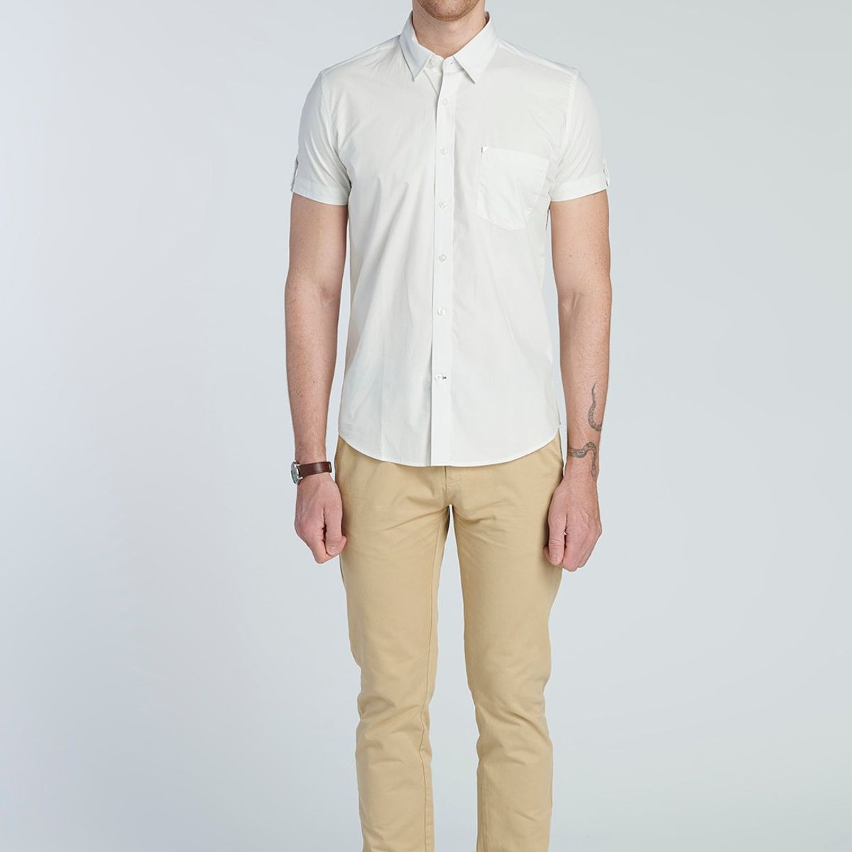 NEW MAN - Camisa Aylesbury Blanco New Man