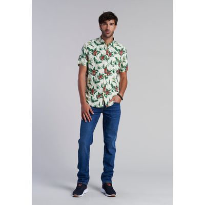 Imagen 2 del producto Camisa Estampada Dublin Fj Beige