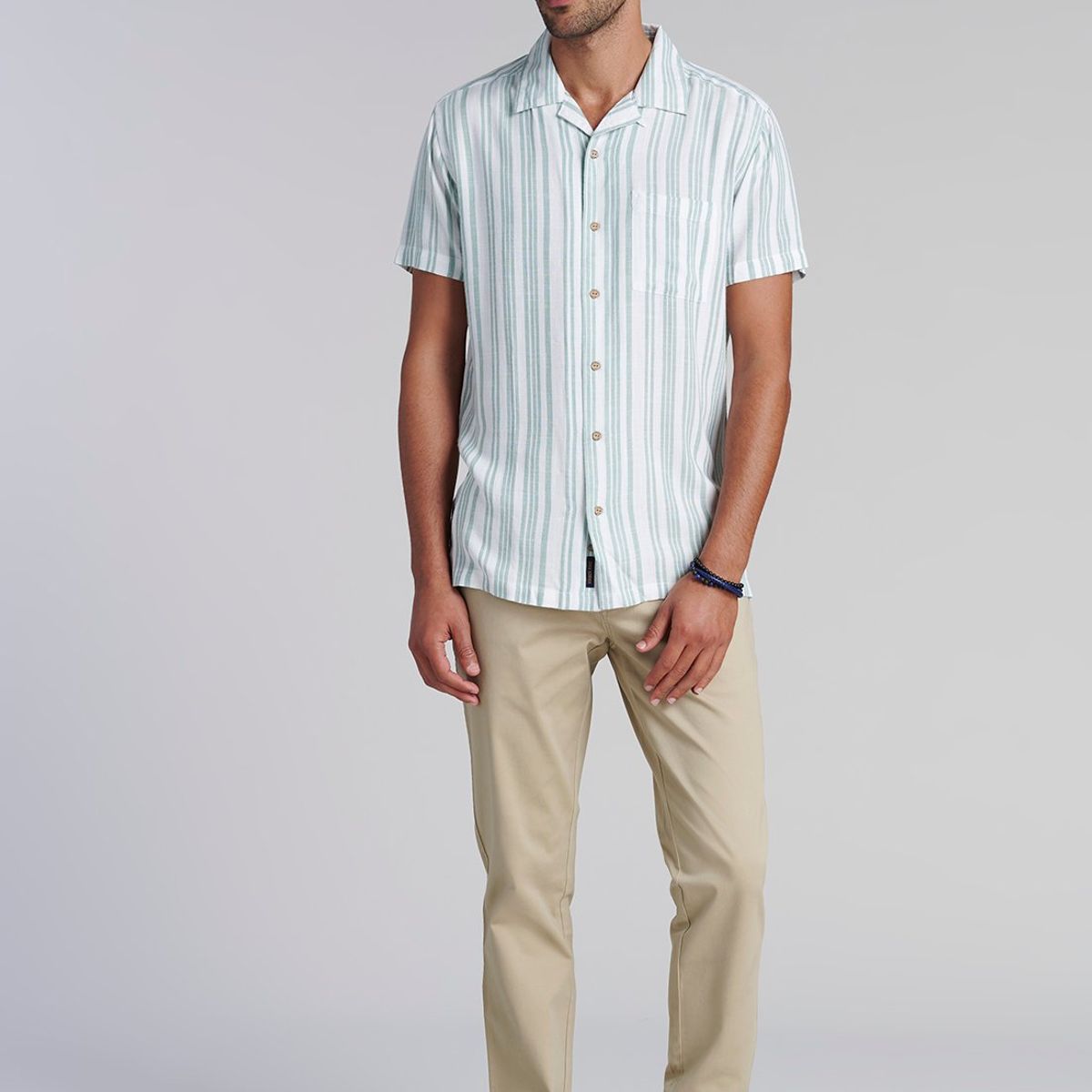 FEROUCH - Camisa Listada Sport Fj Verde Ferouch