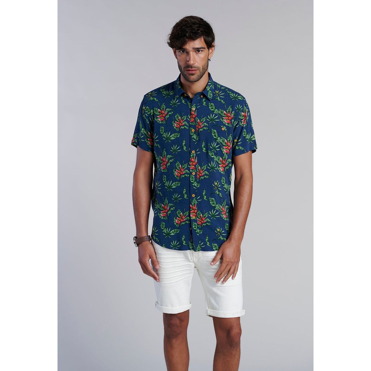 FEROUCH - Camisa Estampada Dublin Fj Azul Ferouch