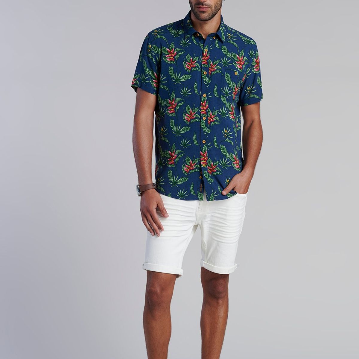 FEROUCH - Camisa Estampada Dublin Fj Azul Ferouch