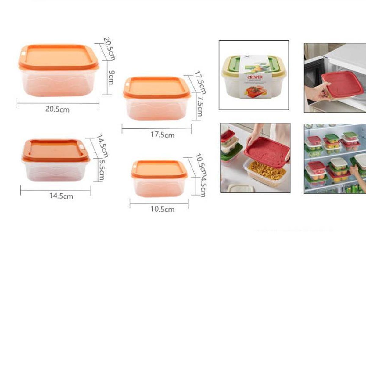 GENERICO - Set Emvase Hermetico 4 pcs