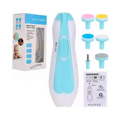 GENERICO - Lima de uñas eléctrica azul para bebé