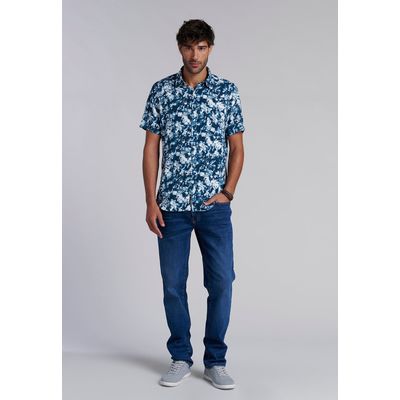 Imagen 2 del producto Camisa Estampada Ohio Fj Azul