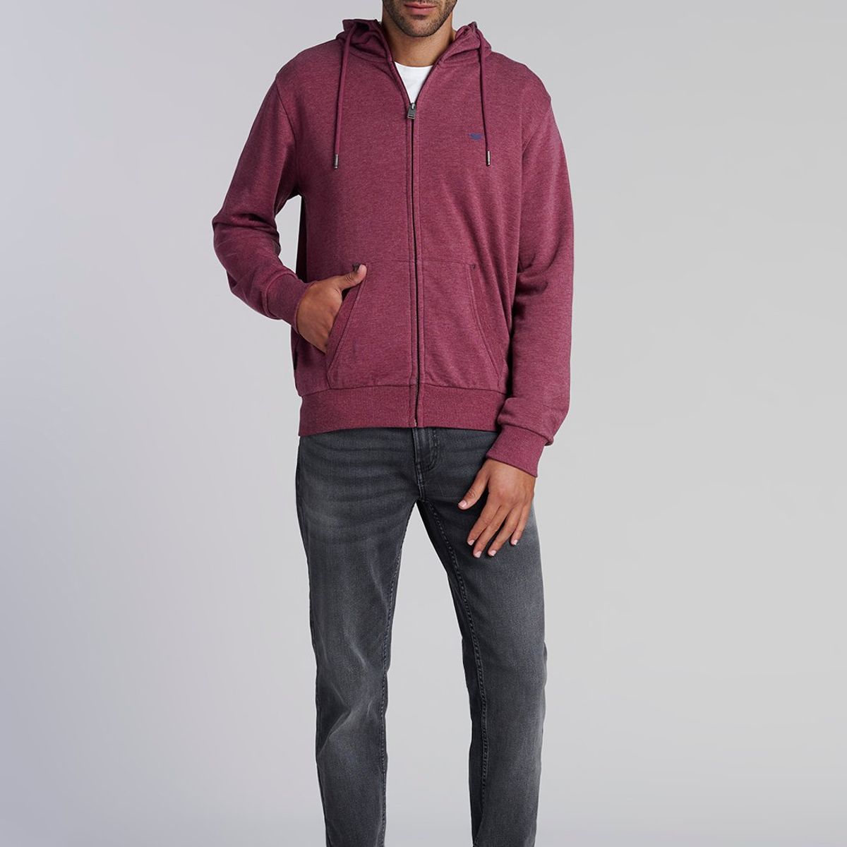 FEROUCH - Poleron Basico Massachussets Rojo Ferouch