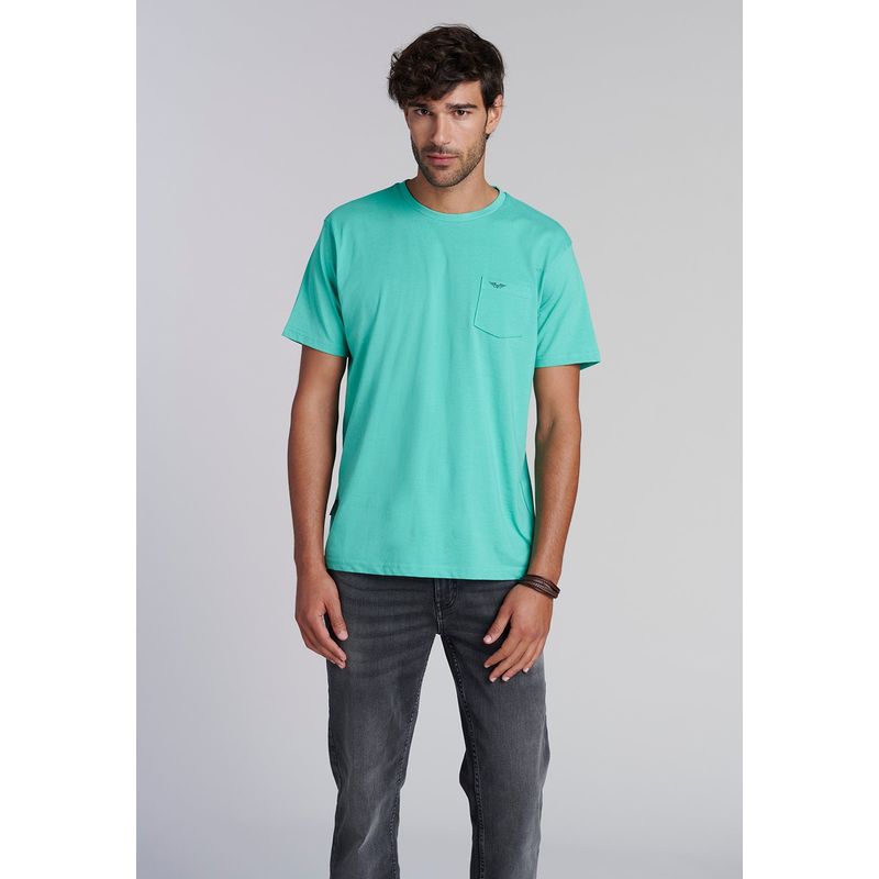 FEROUCH - Polera Bolsillo Houston Verde Ferouch
