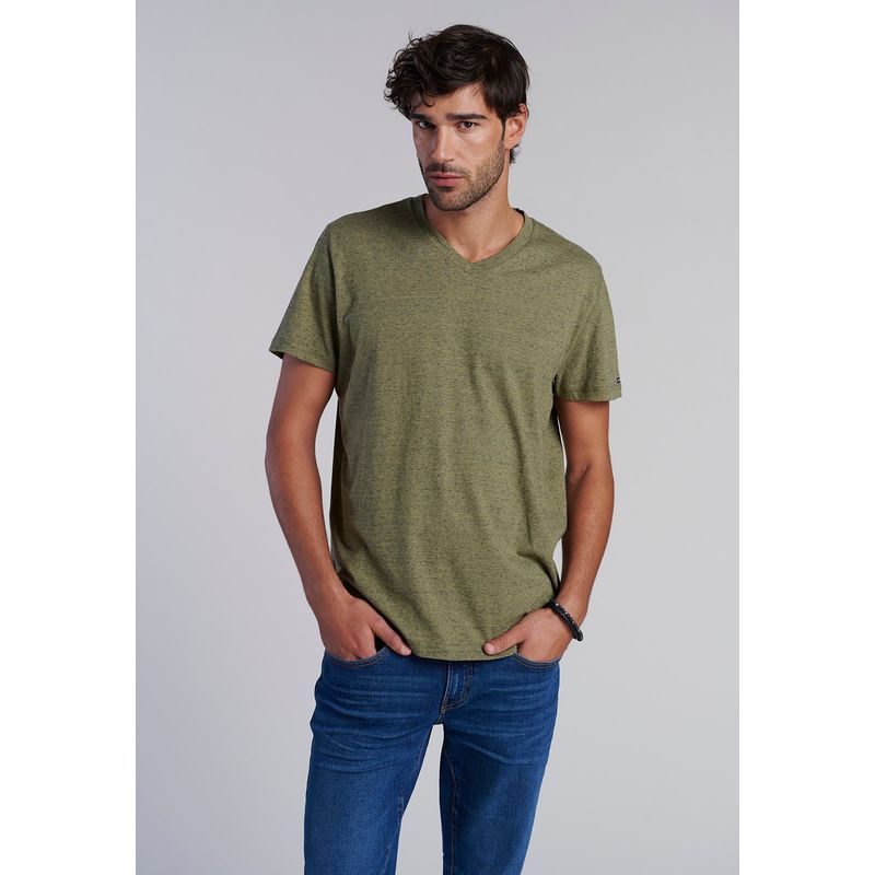 FEROUCH - Polera V Neck Alaska Verde Ferouch
