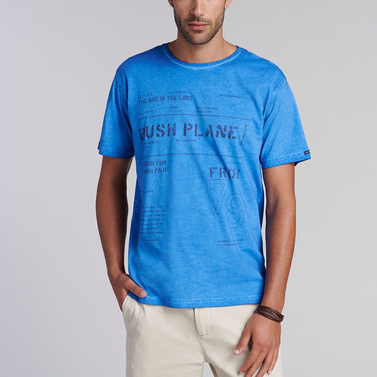 FEROUCH - Polera Seattle Celeste Ferouch