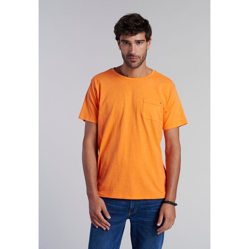 FEROUCH - Polera Bolsillo Boston Naranjo Ferouch