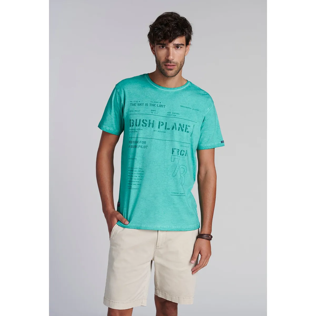 FEROUCH - Polera Seattle Verde Ferouch