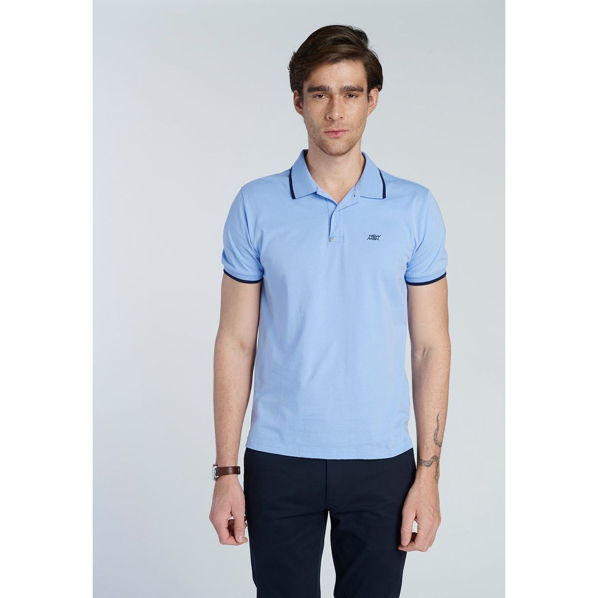 NEW MAN - Polo Salamanca Celeste New Man