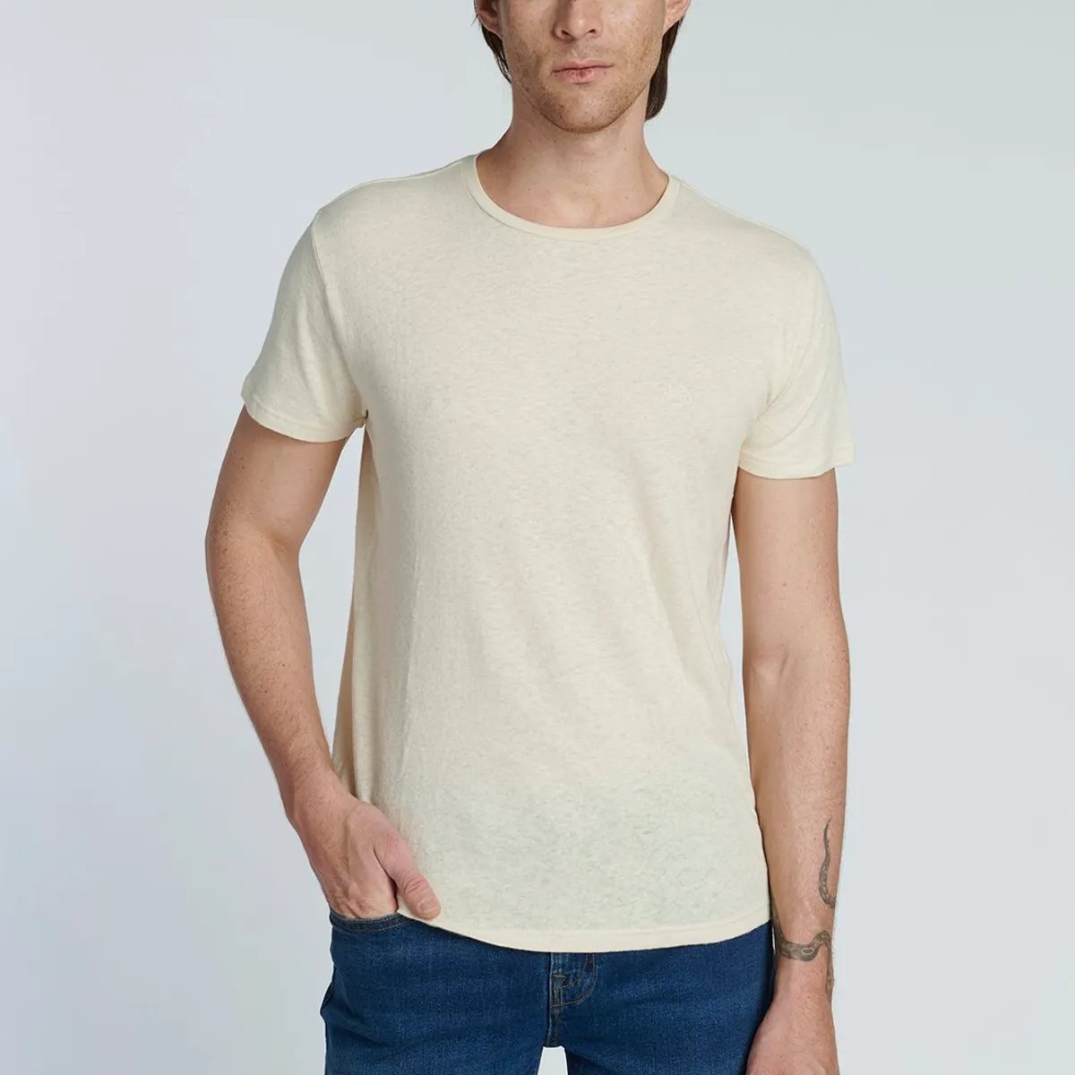 NEW MAN - Polera Jaen Beige New Man