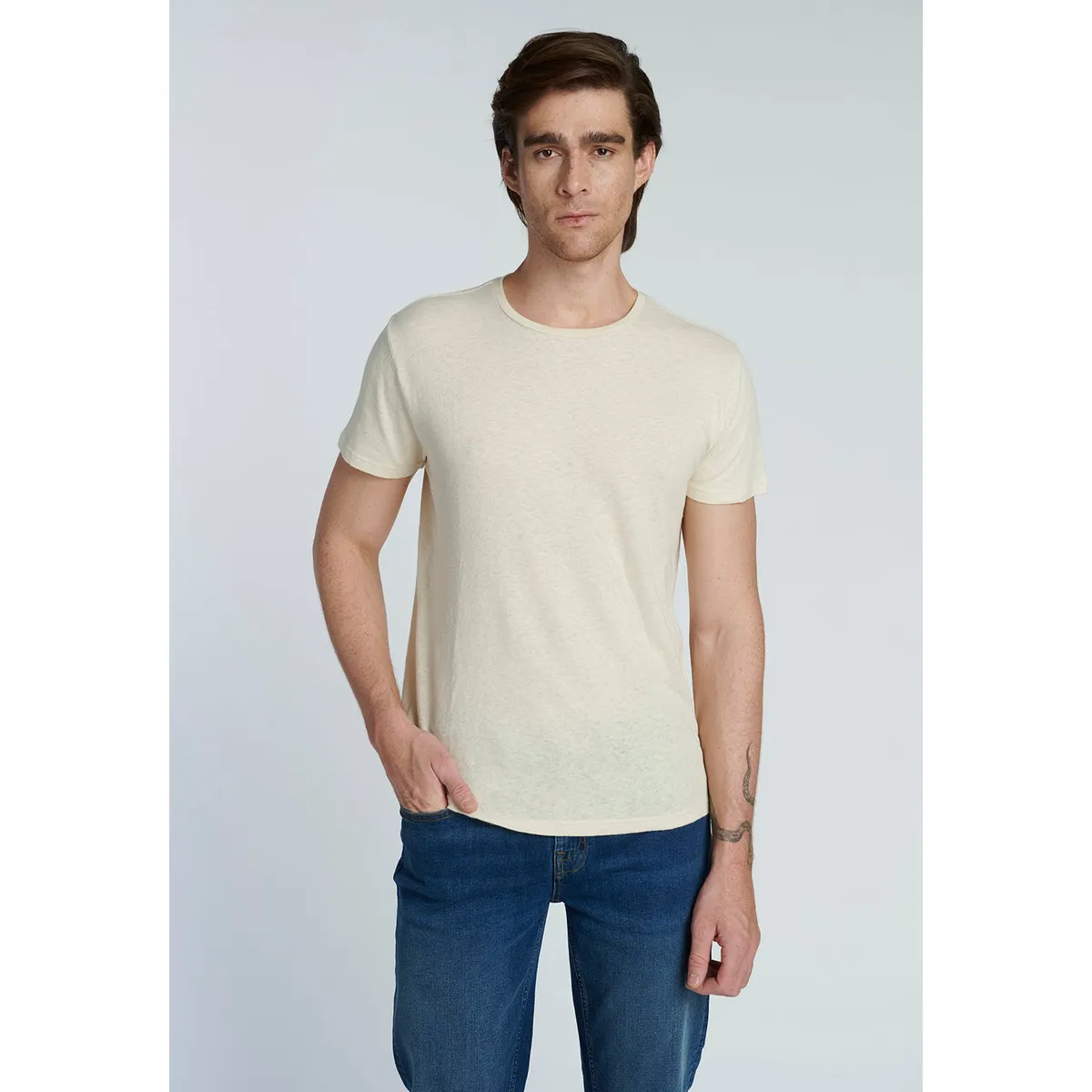 NEW MAN - Polera Jaen Beige New Man
