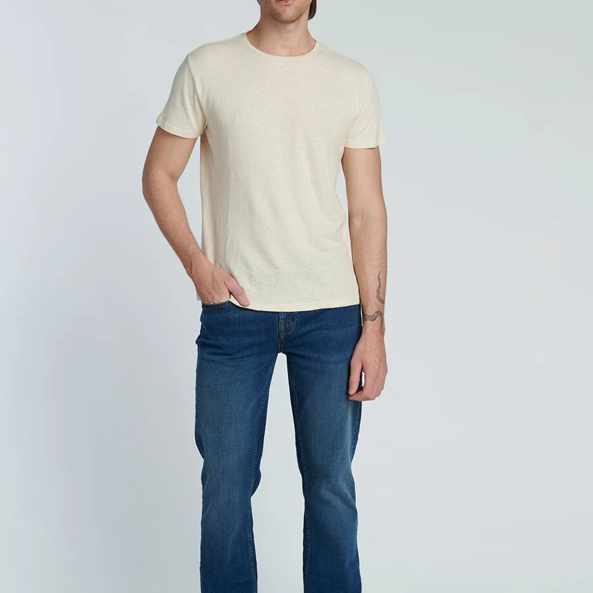 NEW MAN - Polera Jaen Beige New Man