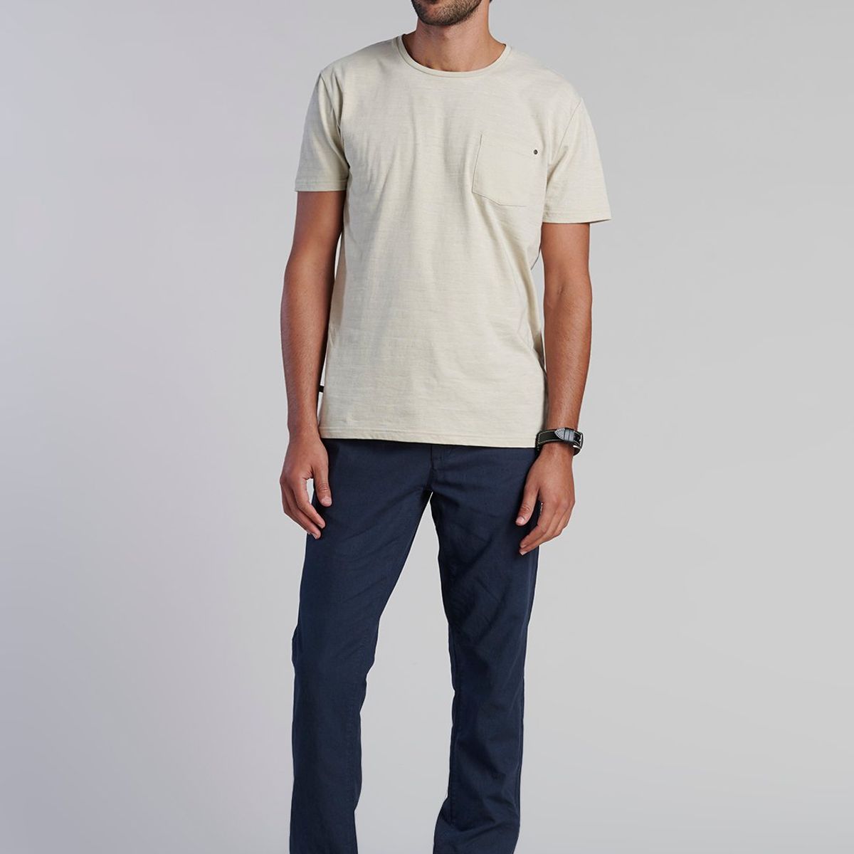 FEROUCH - Polera Bolsillo Idaho Beige Ferouch