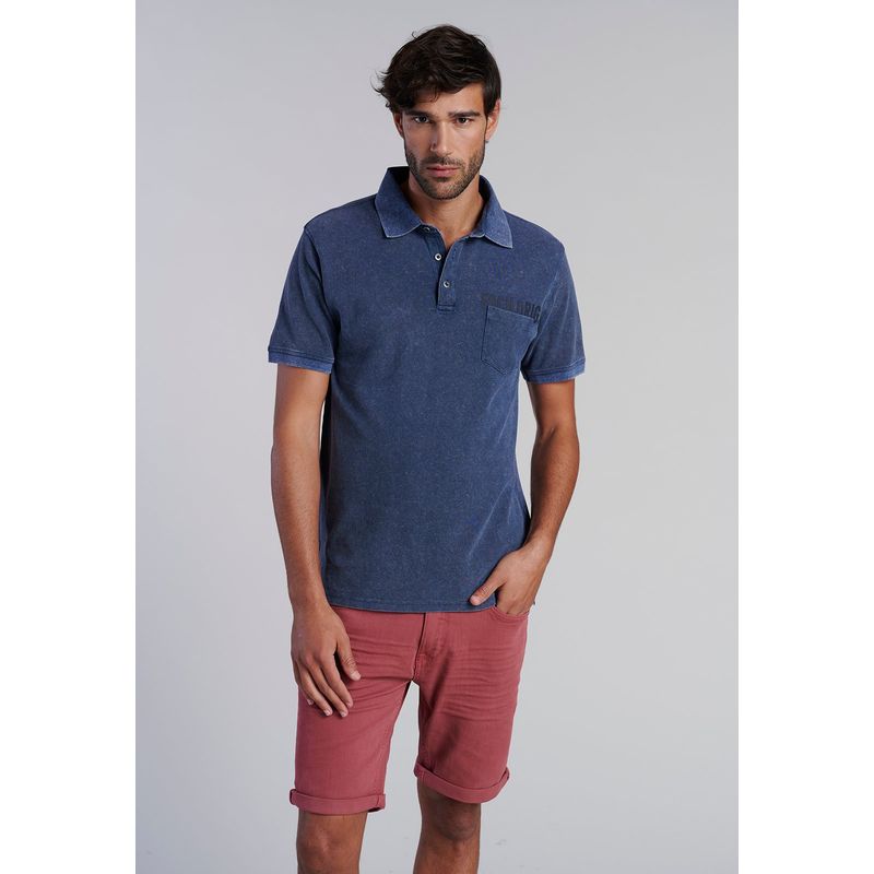 FEROUCH - Polera Polo Hawai Azul Ferouch