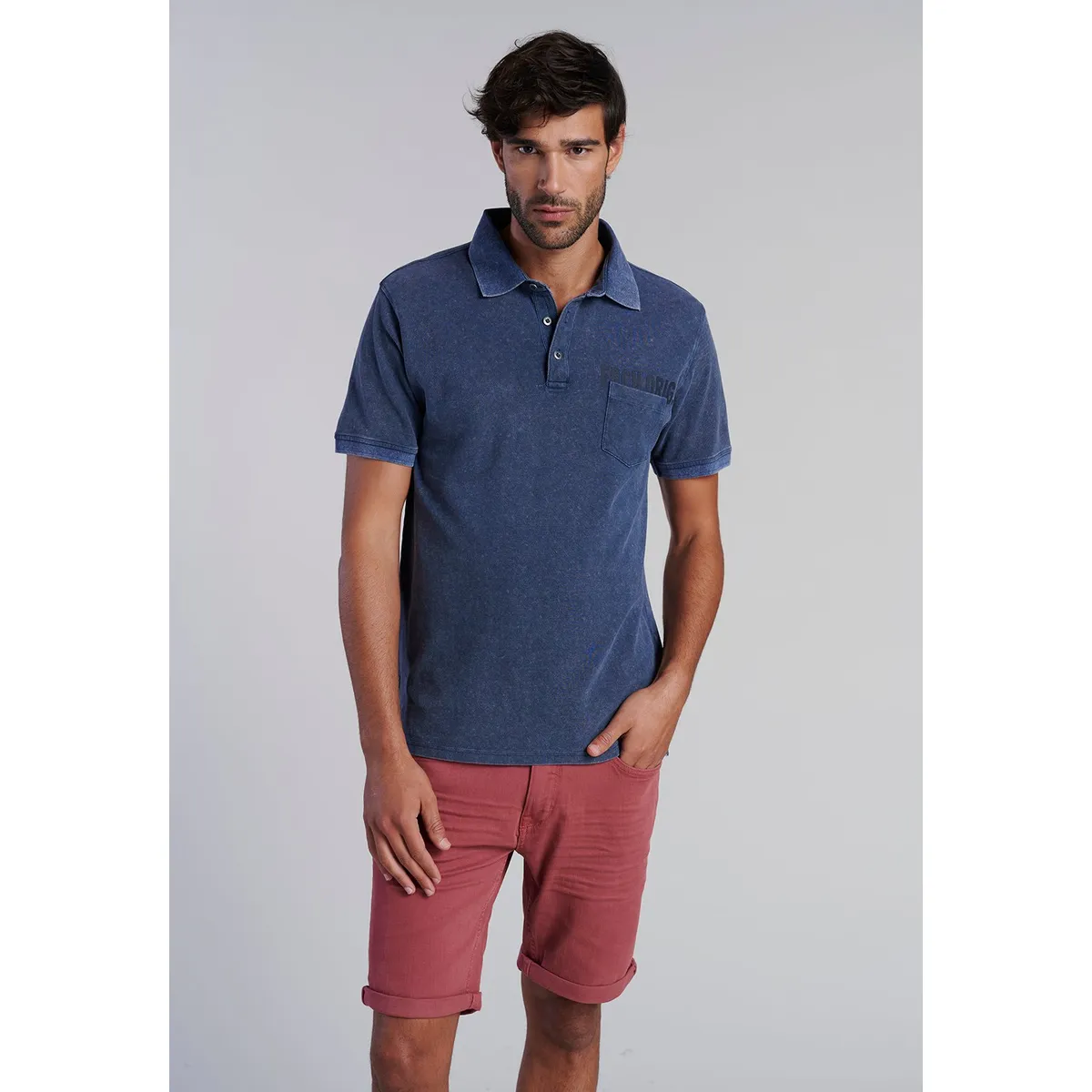 FEROUCH - Polera Polo Hawai Azul Ferouch