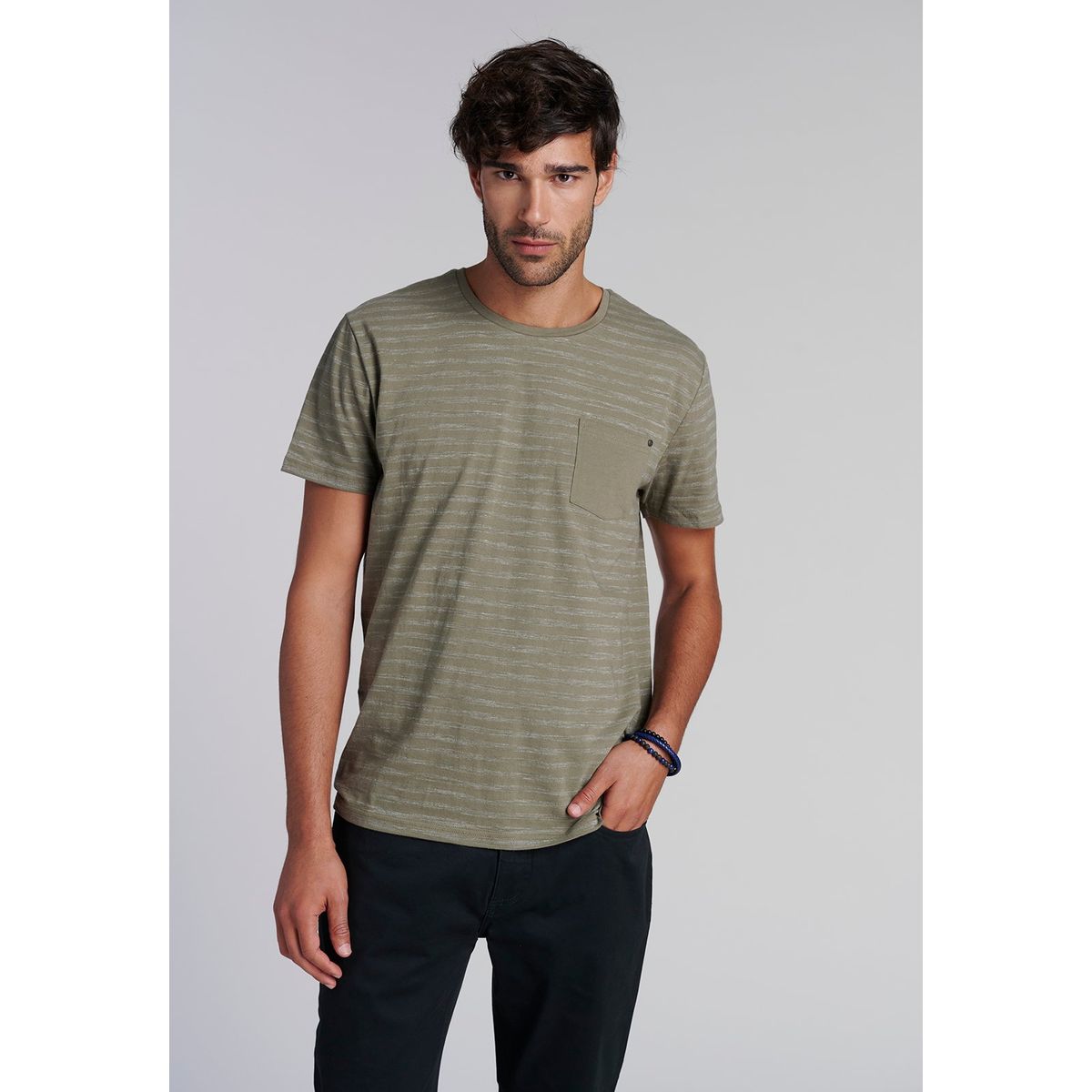 FEROUCH - Polera Bolsillo Idaho Verde Ferouch
