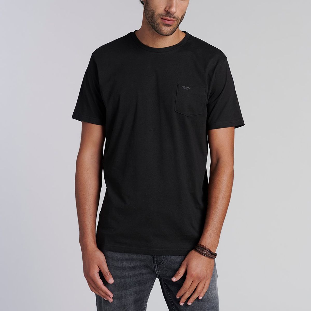 FEROUCH - Polera Bolsillo Houston Negro Ferouch