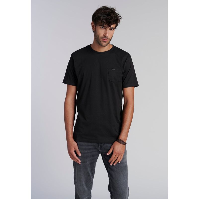 FEROUCH - Polera Bolsillo Houston Negro Ferouch
