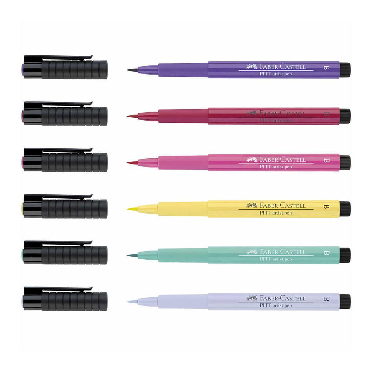 FABER-CASTELL - Rotulador Pitt Artist Pen Brush Manga Shojo 6 colores