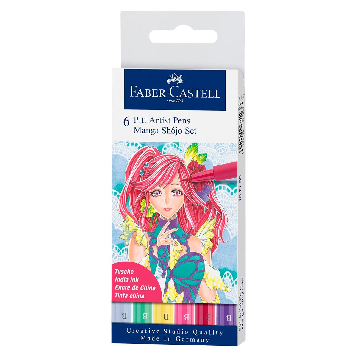 FABER-CASTELL - Rotulador Pitt Artist Pen Brush Manga Shojo 6 colores