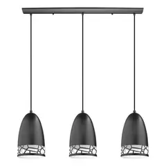 EGLO - Lámpara Colgante Savignano Acero E27 3X60w Cod97444