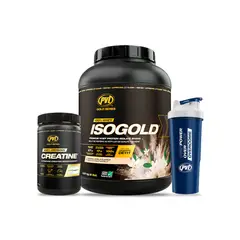 GENERICO - PACK PROTEÍNA ISOGOLD 5L + CREAPURE + SHAKER - PVL - COOKIES