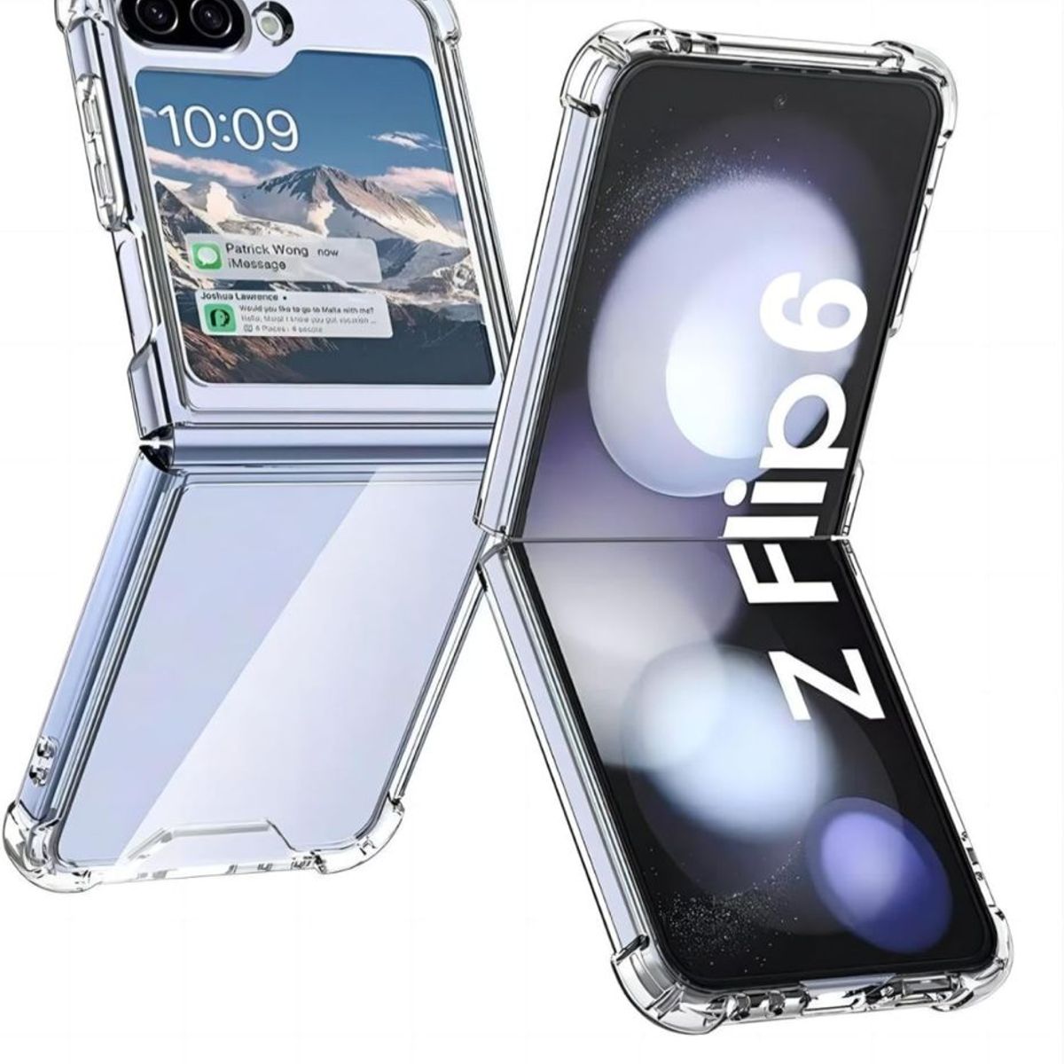 GENERICO - Carcasa Transparente Reforzado Para Samsung Galaxy Z Flip 6