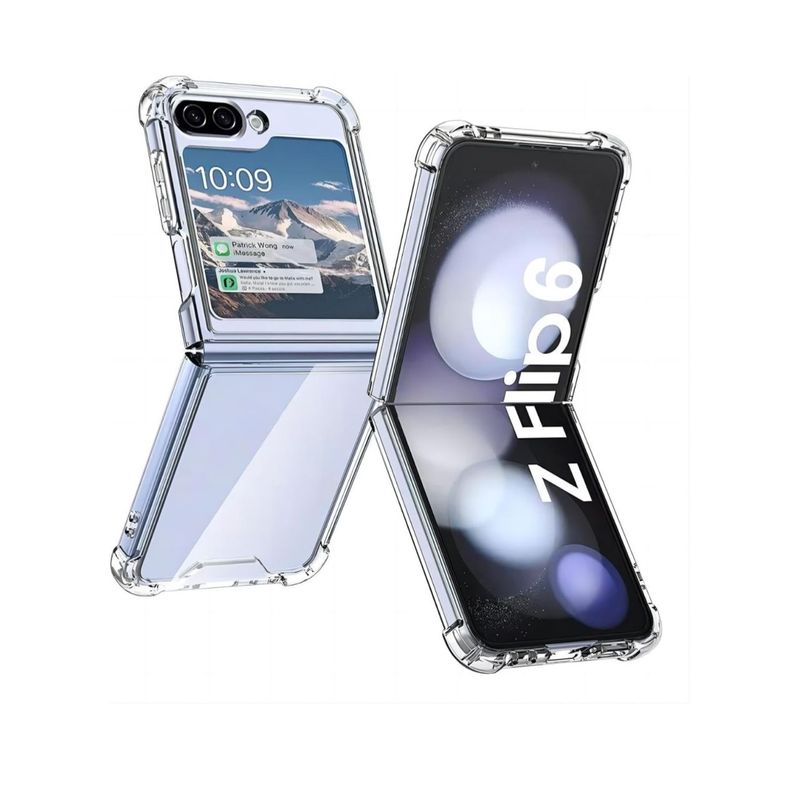 GENERICO - Carcasa Transparente Reforzado Para Samsung Galaxy Z Flip 6