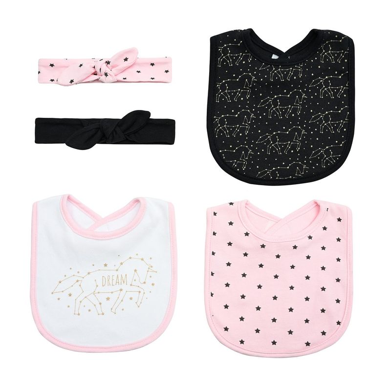 BAMBINO - Set baberos y cintillos para bebé niña