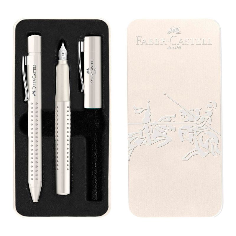 FABER-CASTELL - Kit Pluma M Y Bolígrafo Xb Grip 2010 - Faber Castell