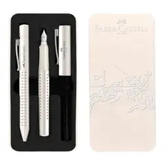 FABER-CASTELL - Kit Pluma M Y Bolígrafo Xb Grip 2010 - Faber Castell