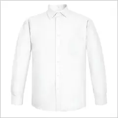 90 GRADOS - Camisa Oxford Blanca con Bolsillo