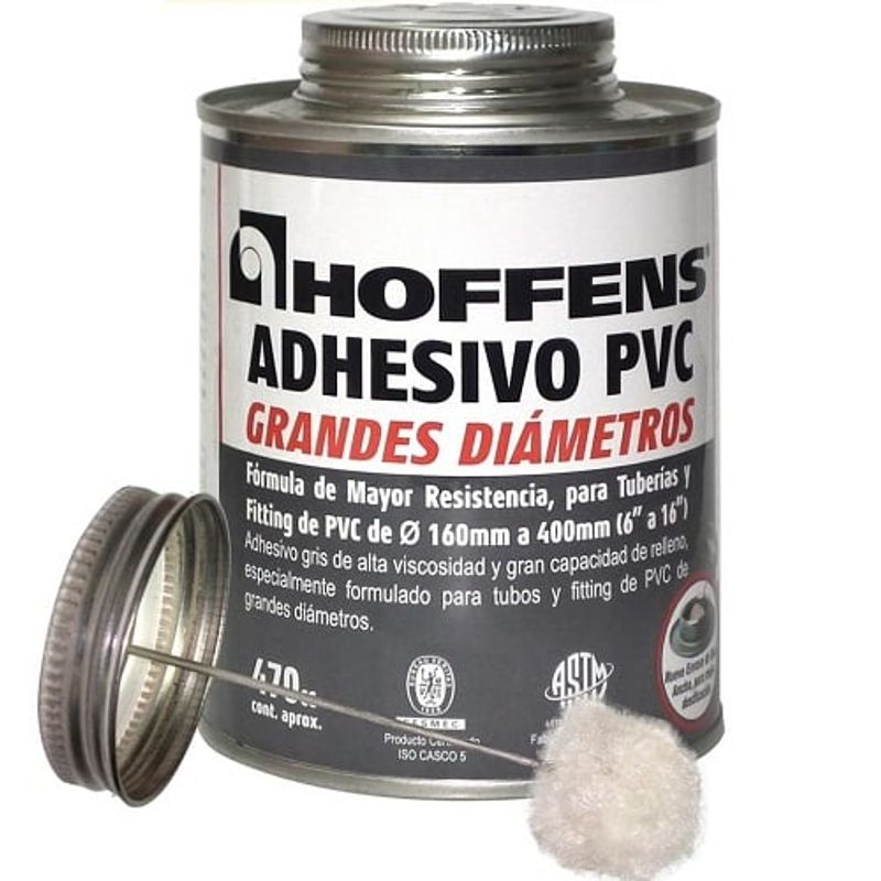 HOFFMANN - Adhesivo pvc grandes diametros