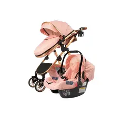 KIDSCOOL - COCHE TRAVEL ELEGANCE 3 EN 1 ROSADO - KC-20-RS