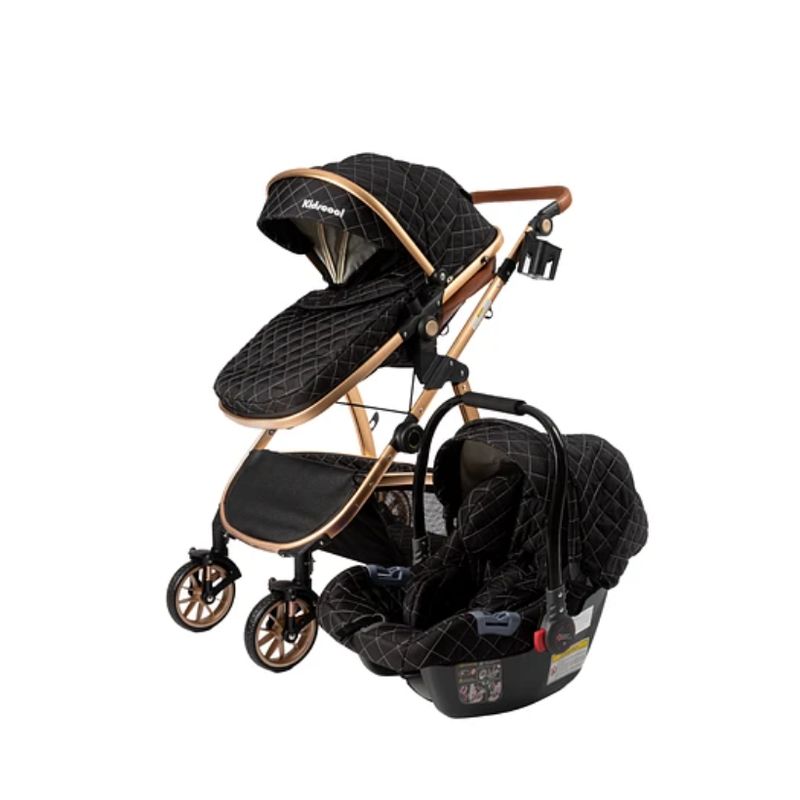 KIDSCOOL - COCHE TRAVEL ELEGANCE 3 EN 1 NEGRO - KC-20-NG