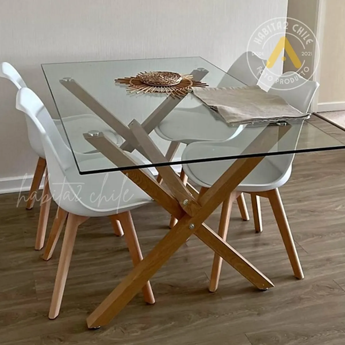 GENERICO - Comedor Bianca 140cm -Blanco 4 puestos…