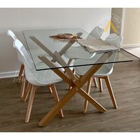 Comedor Bianca 140cm -Blanco 4 puestos…