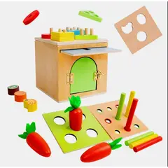 KIDSCOOL - DIDACTICO 6 EN 1 MADERA MONTESSORI