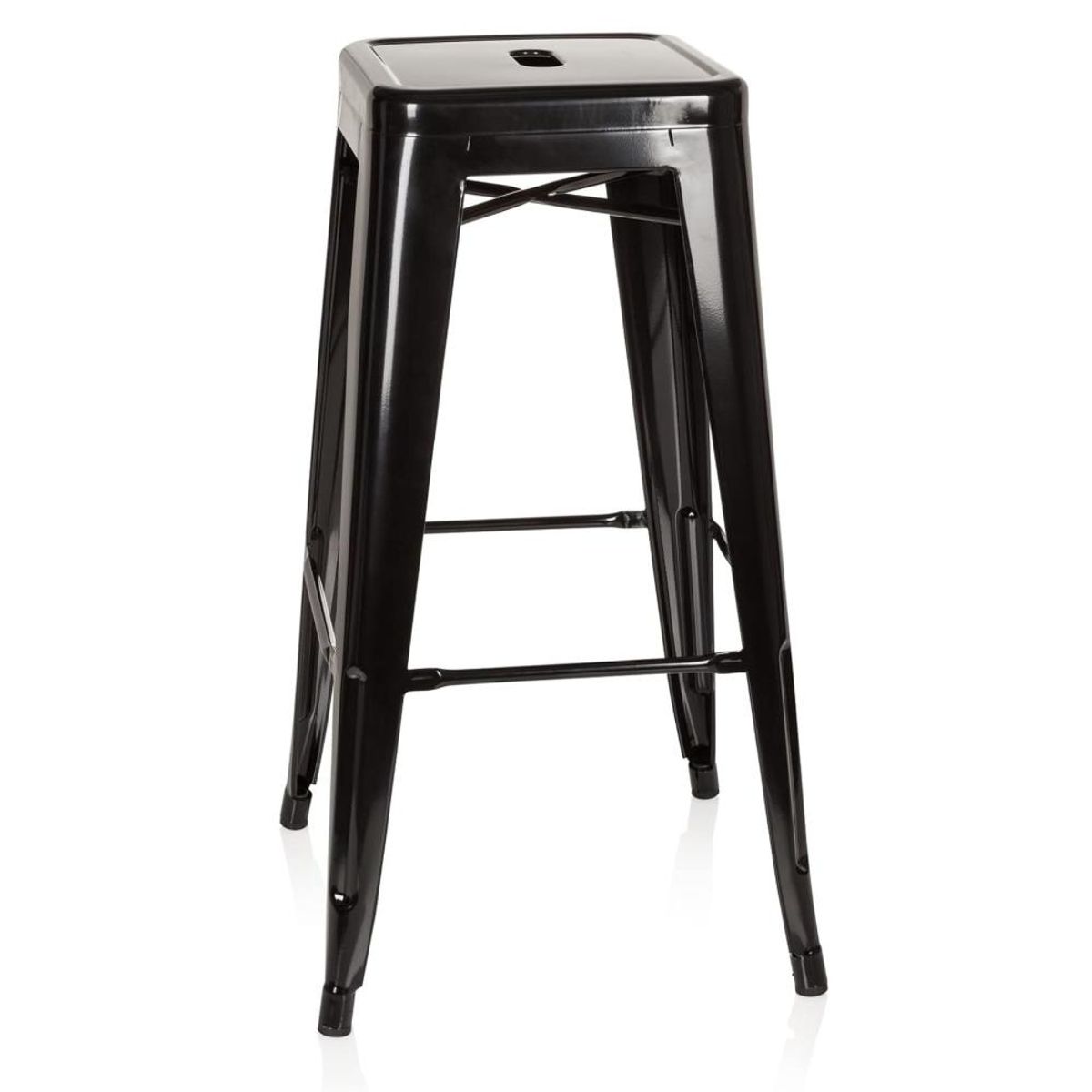 ITAHOME - PISO DE BAR METAL TOLIX NEGRO